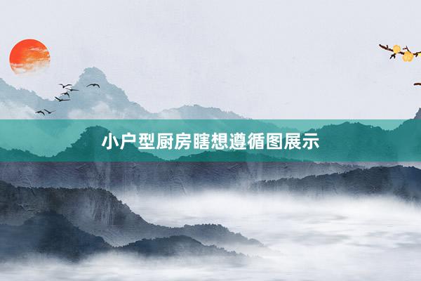 小户型厨房瞎想遵循图展示